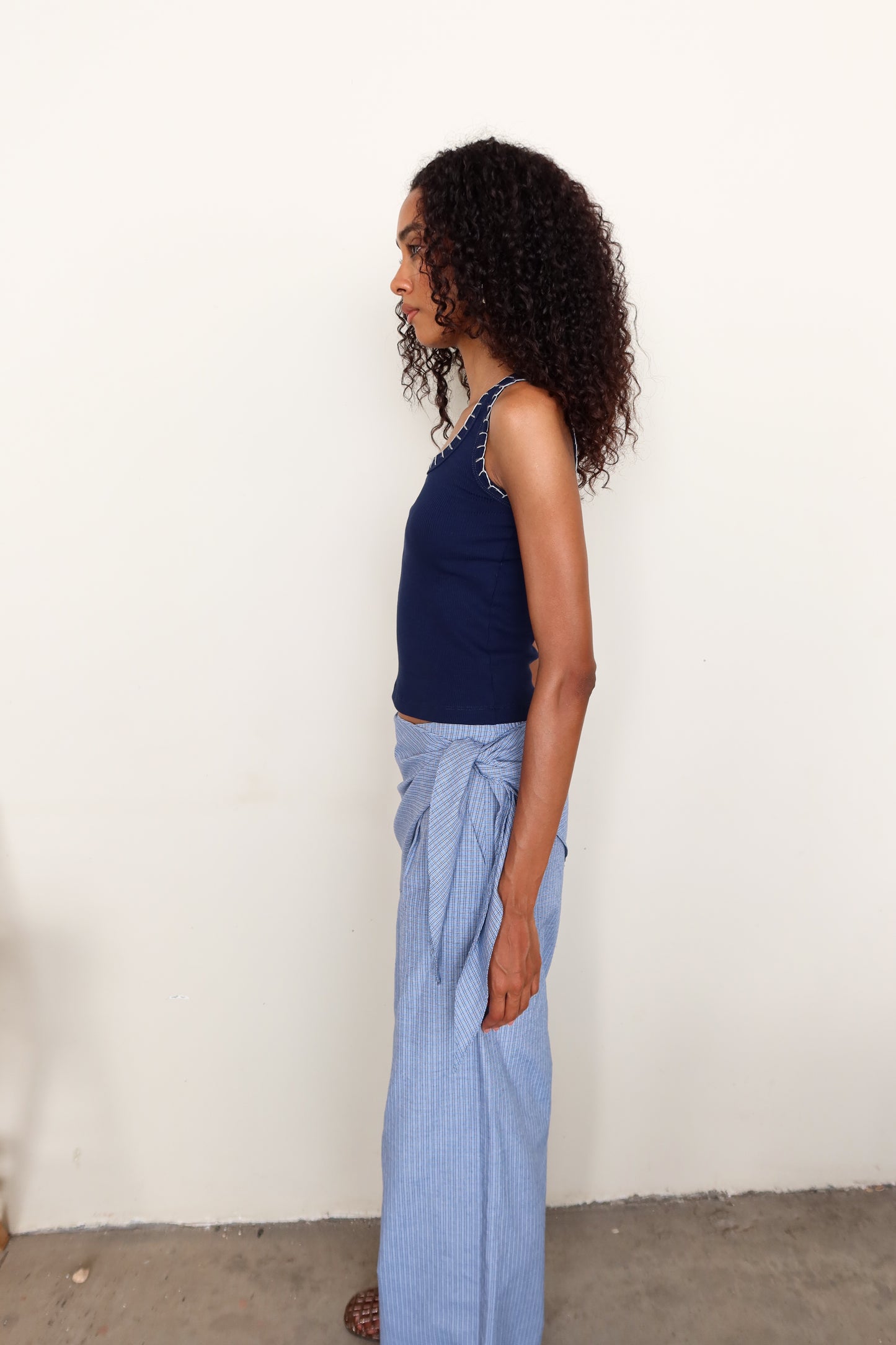 Relaxed Check Trousers