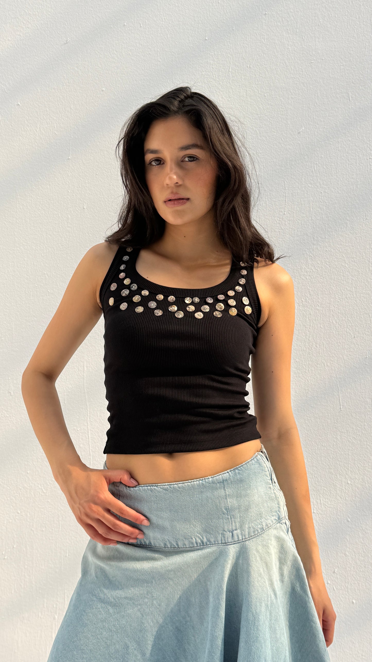 Sadaf Tank-top - Black