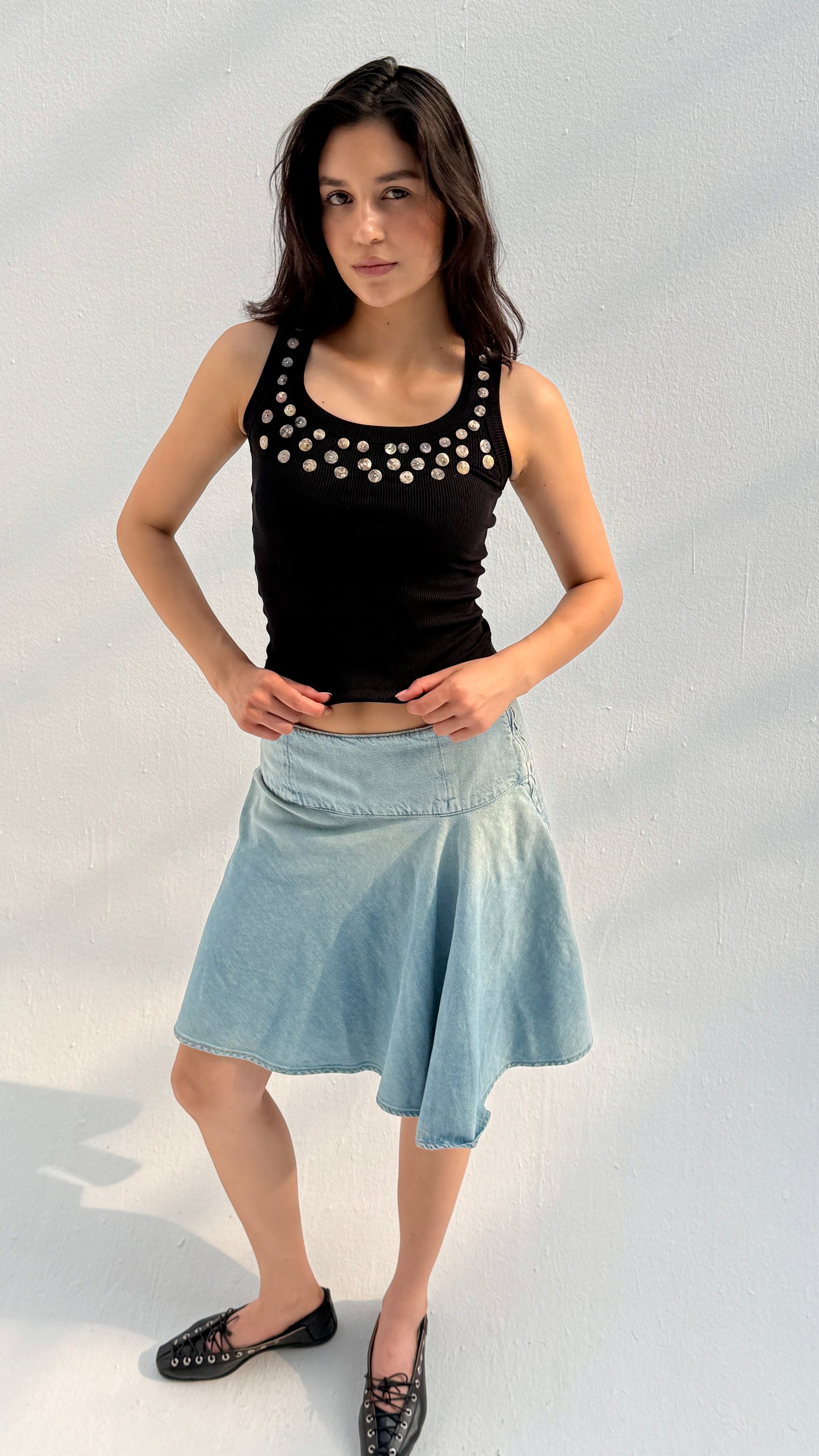 Sadaf Tank-top - Black