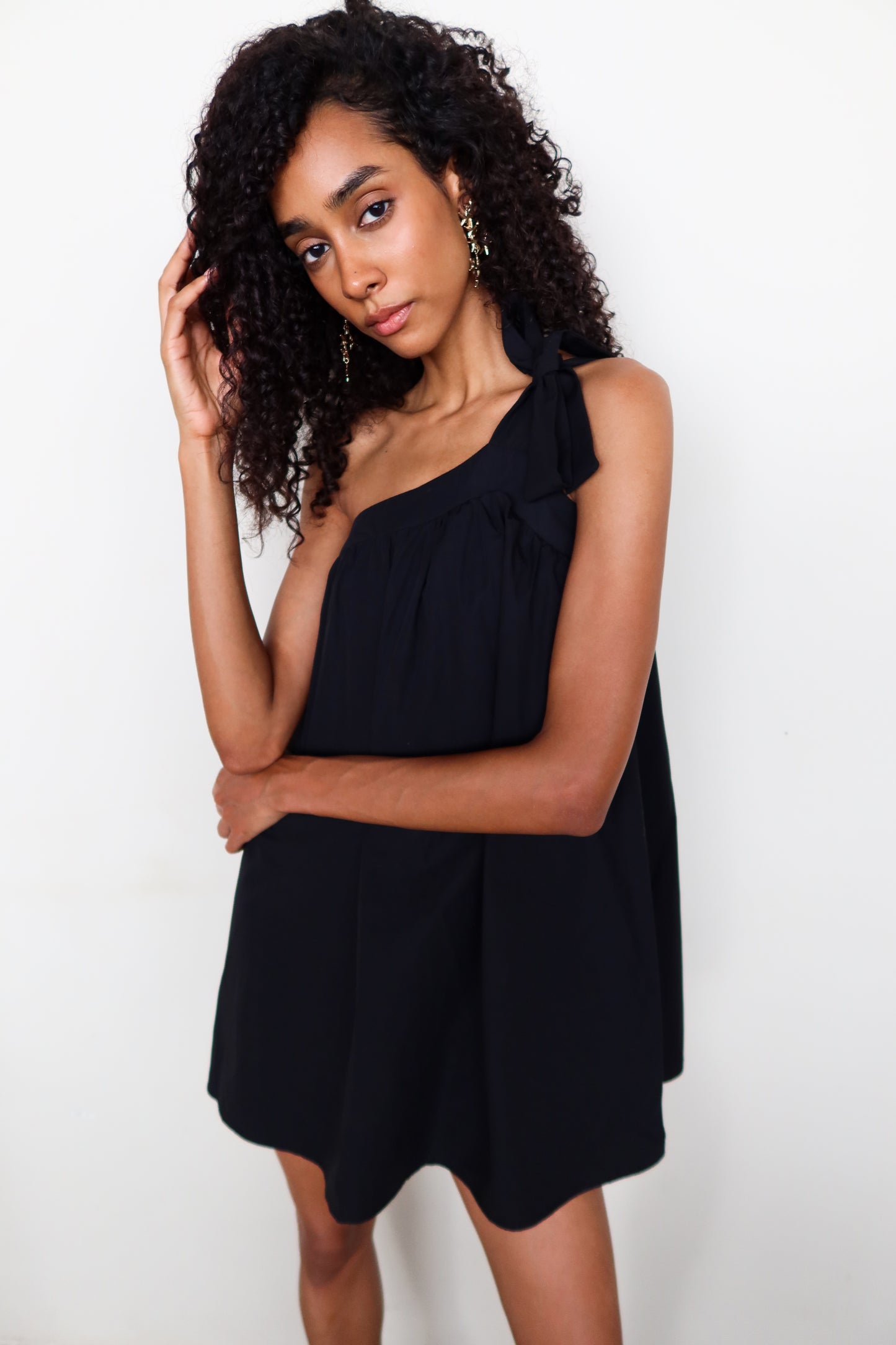 Shoulder Tie Dress