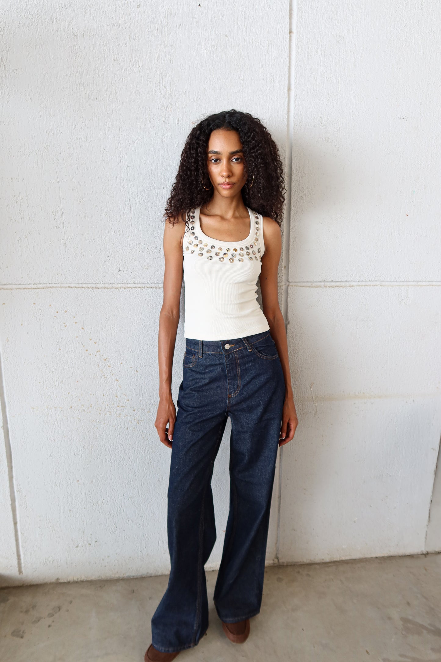 Sadaf Tank-top - Beige