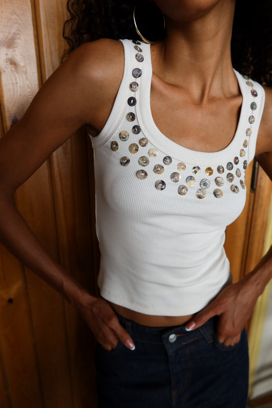 Sadaf Tank-top - Beige