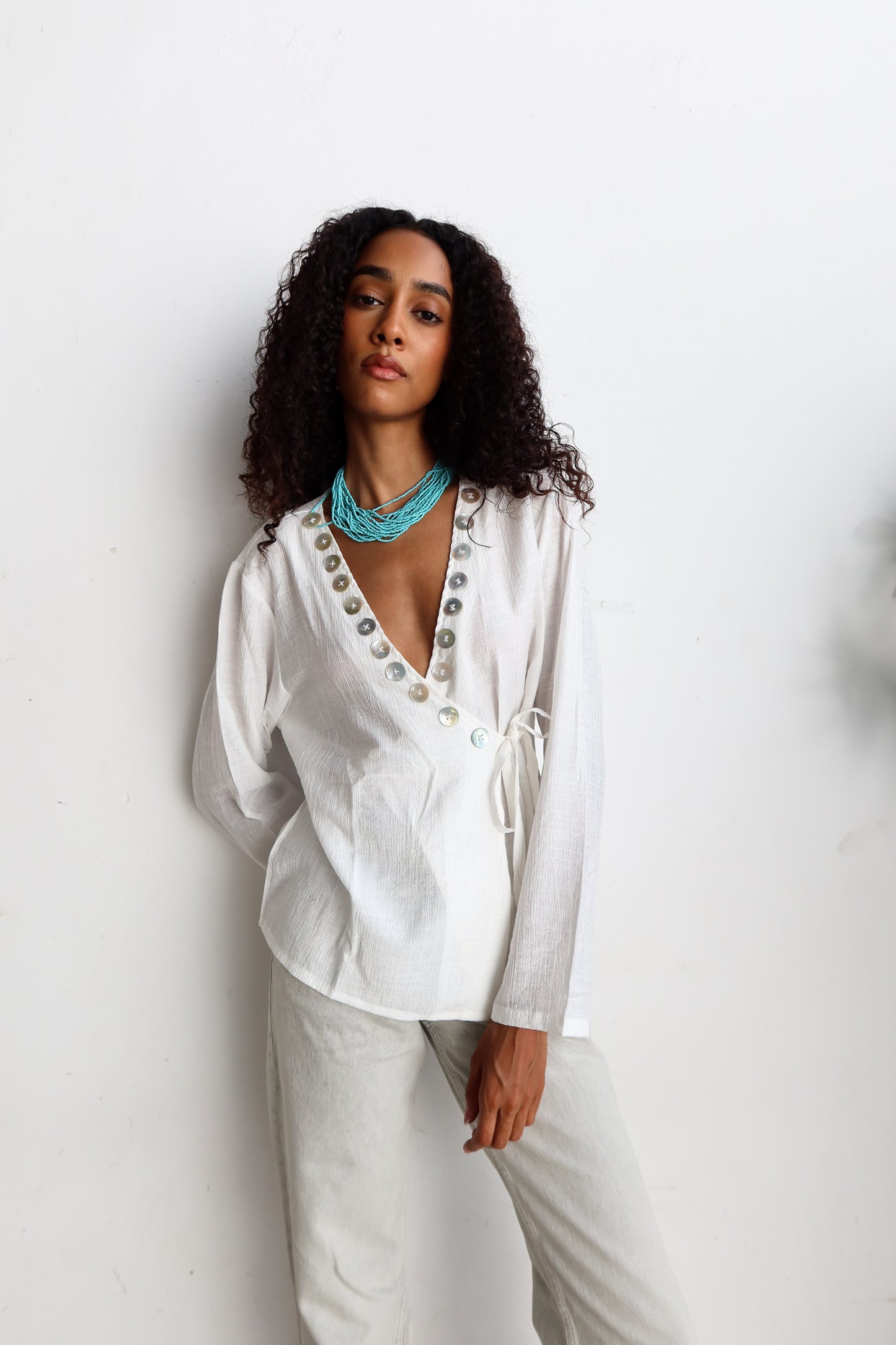Perle Linen Wrap